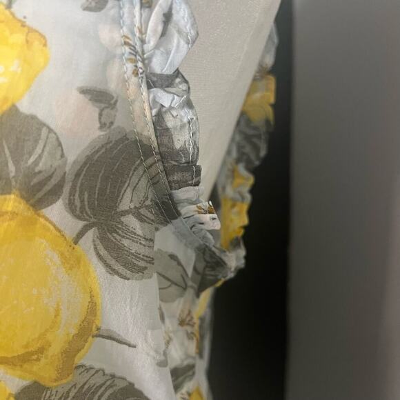 NWT Ann Taylor Factory Woman’s Lemon Sleeveless Ruffled Pullover Top- Size S - Picture 10 of 12